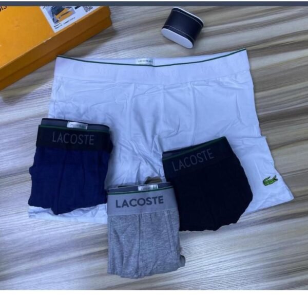 BOXER LACOSTE 100% COTON A LA PIECE