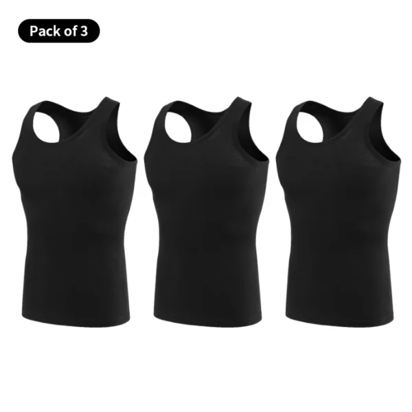 T-shirts YARRISON démembré pur coton Bodybuilding Blanc Noir Gris – Image 7