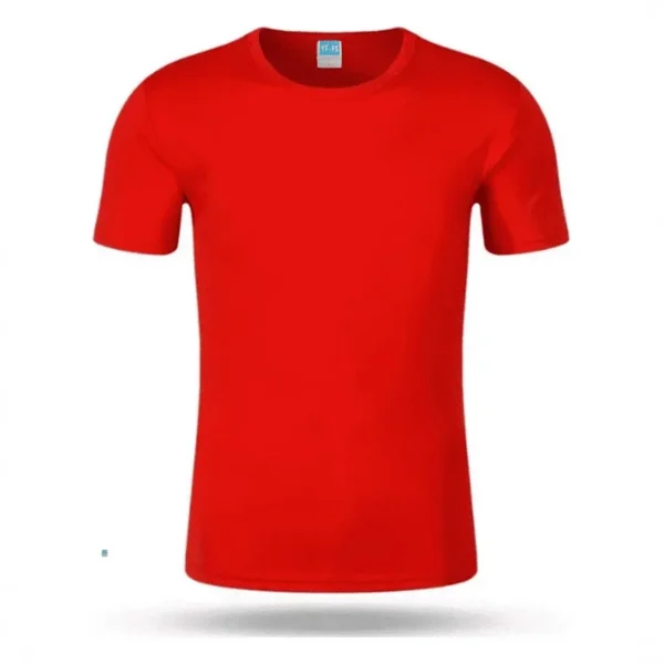 T-shirt in seta di ghiaccio ad asciugatura rapida Abbigliamento sportivo a maniche corte per uomo e donna Camicia culturale stampata per ordine di gruppo personalizzato Maratona Runn – Image 2