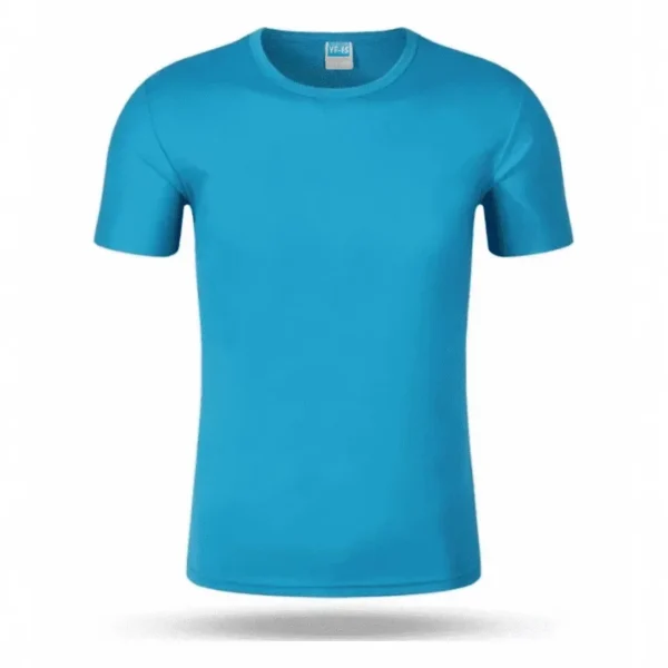 T-shirt in seta di ghiaccio ad asciugatura rapida Abbigliamento sportivo a maniche corte per uomo e donna Camicia culturale stampata per ordine di gruppo personalizzato Maratona Runn – Image 3